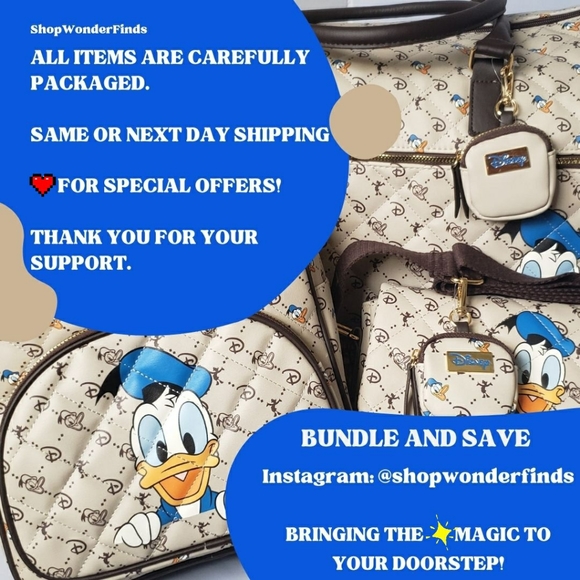💖 Disney Mickey Mouse Sketch Crossbody Bag /Purse - Picture 7 of 7